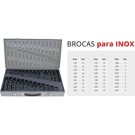 MALETIN BROCAS INOX 1-13 x 0,5 MM.
