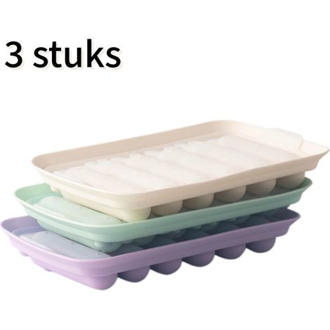 Moulage de saucisse en silicone 3 pièces - avec couvercle - pour aliments pour bébés faits maison - multicolore (1/5)