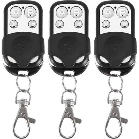 Lot de 3 télécommandes universelles 433,92 MHz pour portail automatique (1/4)