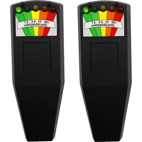 Juego de 2 detectores de campo electromagnético K2 con caja de espíritus, monitor de radiación portátil de alta sensibilidad para la caza de fantasmas. (1/5)