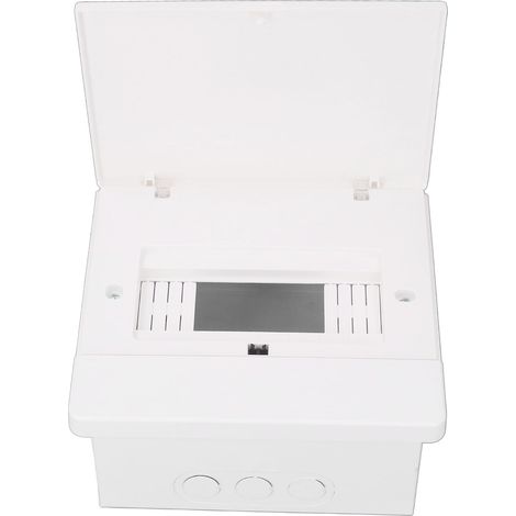 Boîte de distribution acier PC 8 modules encastrée moderne, coffret électrique avec rail intégré (1/5)