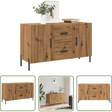 vidaXL Sideboard Artisan-Eiche 100x36x60 cm Holzwerkstoff (1/5)