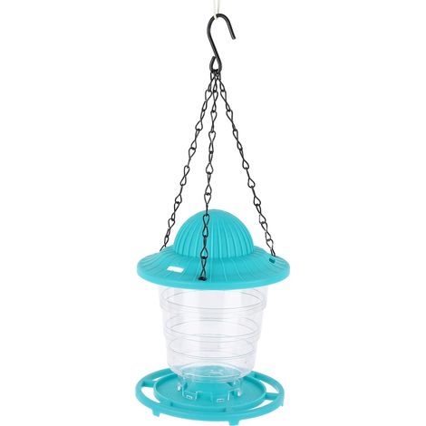 Mangeoire suspendue pour oiseaux, grande capacité, pliable et portable, en plastique, automatique, pour jardin extérieur (1/5)