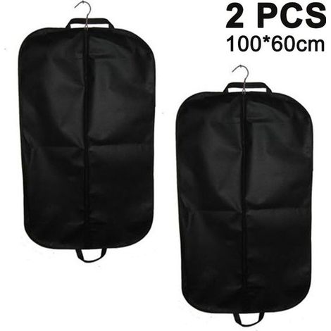 Set di 2 custodie porta abiti di alta qualità, ideali per riporre abiti eleganti, perfetti per viaggi e per conservare abiti e camicie. (1/4)