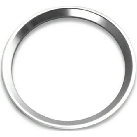 (Argent) Anneau décoratif central de volant avec logo, compatible avec Mercedes-Benz Classe C, E, CLA, GLA et GLC, rouge/argent (1/5)