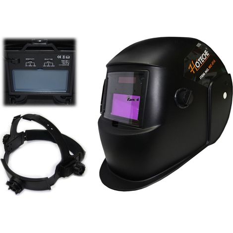 CASCO MASCHERA SALDATURA AUTOMATICA SCHERMO AUTOSCURANTE PROTETTIVO SALDARE