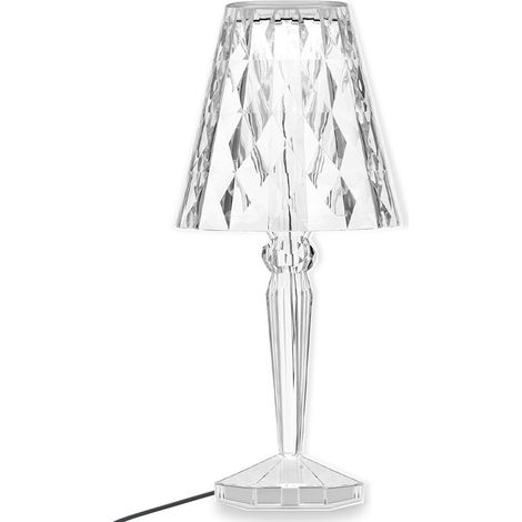 565621 Lampe de table en verre avec lampes LED multicolores et câble USB