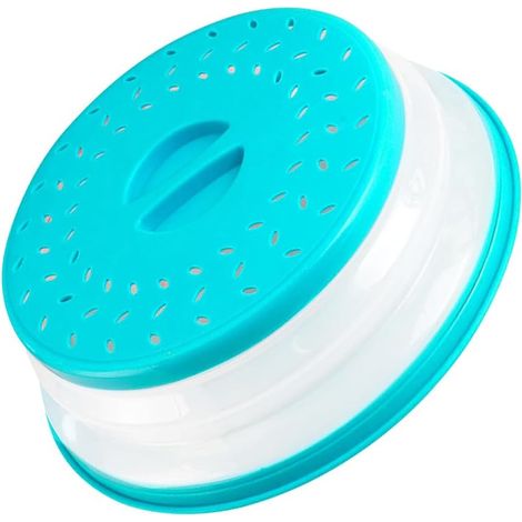 Sollbry Paquete de 2 fundas antimoscas para microondas, sin BPA: protege tus alimentos de forma segura e higiénica (27,5 x 27,5 x 9 cm) (1/5)