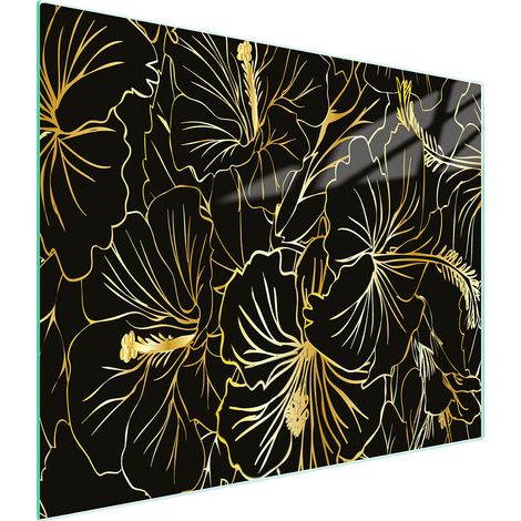 Glasschneidebrett 52x30 Blumen (1/5)