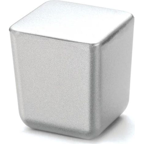 Estamp Mini Knopf quadratisch verchromt 15x15 mm