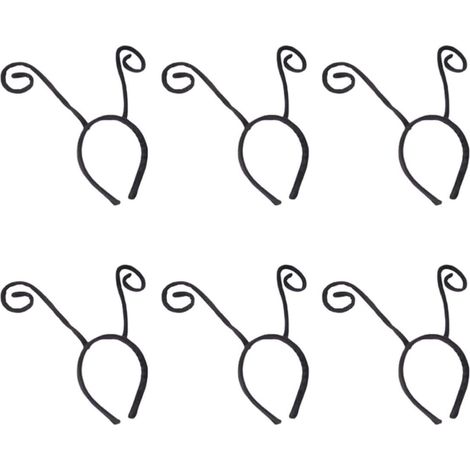 Pieces Black Fabric Ant Tentacle Headband (1/5)