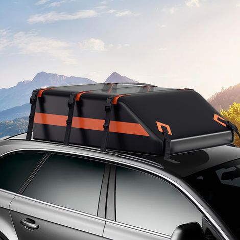 Randaco Borsa da tetto auto 550L 132x101x42 cm impermeabile 700D con 8 cinghie regolabili e fissaggio sicuro (1/5)