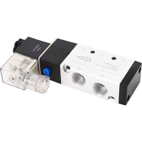 Pneumatisches Magnetventil aus Aluminiumlegierung, schnelles Ansprechverhalten, störungsfrei, 2 Positionen, 5 Wege, für die Automatisierung, DC12V, robust und zuverlässig. (1/5)