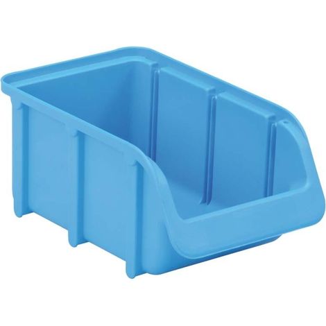 Sichtlagerkasten L164/134xB102xH74mm PP blau stapelbar HÜNERSDORFF