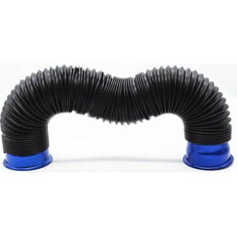Tubo de admisión de aire frío turbo flexible y ajustable de 3 pulgadas para coche BK/BL (1/5)