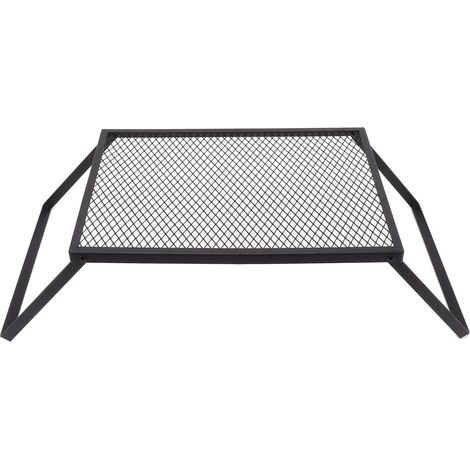 Grille de camp pliable résistante à la chaleur, robuste et portable pour barbecue extérieur, pique-nique, jardin et patio, 40x30cm, configuration standard (1/5)