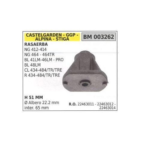 Soporte de cubo de cuchilla para cortacésped compatible STIGA NG 412 - NG 414