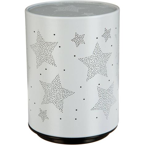 Luce notturna a batteria push H.13cm metallo - Stella grigia - Atmosphera créateur d'intérieur (1/5)