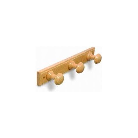 BRINOX PERCHA MADERA 3 POMOS ROBLE (1 U.B30200Y (1/2)