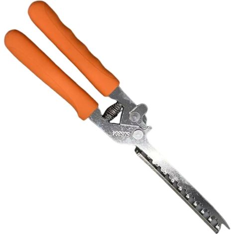 BBQ Rib Skinner Rippenhautentferner, Metallzange, bequem, einfache Verwendung, geeignet für die Zubereitung von Geflügelgerichten im Freien, Orange (1/5)