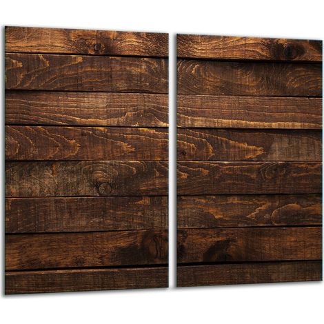 Tabla de cortar de vidrio 2x 30x52 madera (1/5)