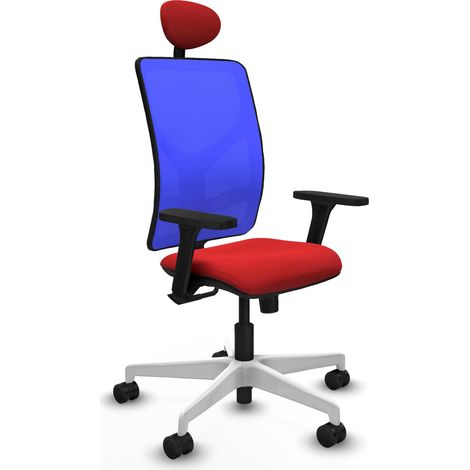 Chaise de bureau piqueras y crespo Motilla bleu cuir synthétique (1/2)