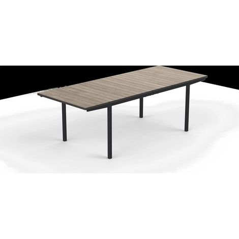 Keter 6015-ASHWOODTOTO Ashwood Tavolo allungabile da giardino e terrazza 194-272x94x75 cm colore Grafite