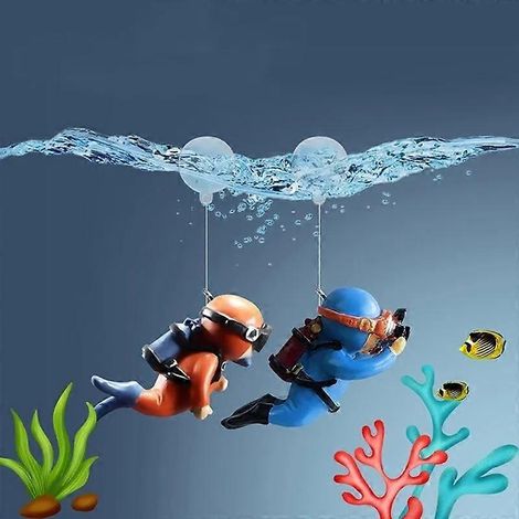 pièces Décorations pour aquarium Accessoires d'aquarium Plongeur flottant Ornements d'aquarium Petite boule flottante Accessoires d'aquarium ( ) (1/5)
