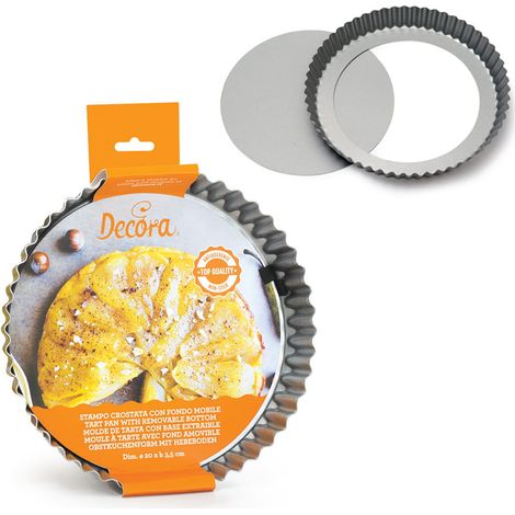 Metallene Tarteform, Mazurka, 30 cm, Antihaftbeschichtung (1/2)