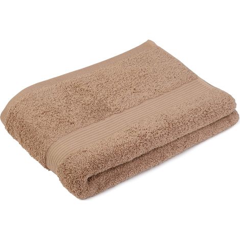 Lot de 2 Serviette de bain, 100% Coton, Douce et absorbante, 70 x 140 cm, Pour salle de bain (1/3)