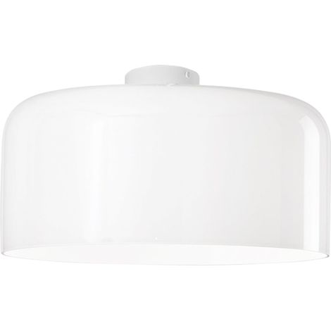 "Plafoniera GIBUS in vetro bianco 40 cm."