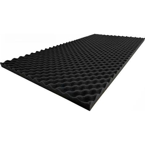 Panneaux en mousse insonorisante 2 cm 50 x 100 cm - Isolation phonique et thermique - Tapis d'insonorisation pour murs et voitures (1/5)