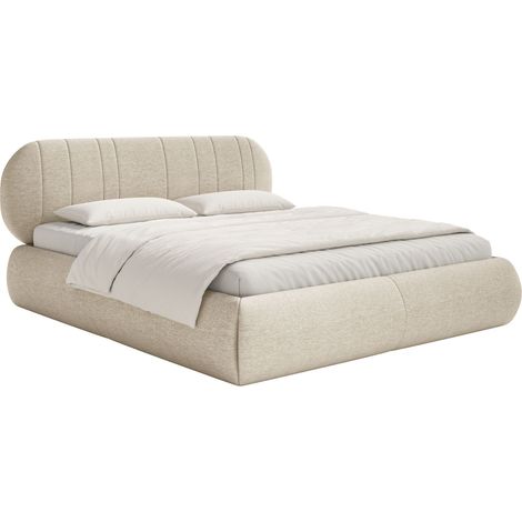 Selsey Asmelio - Polsterbett mit Bettkasten, Lattenrost, beige, 140x200 cm (1/5)