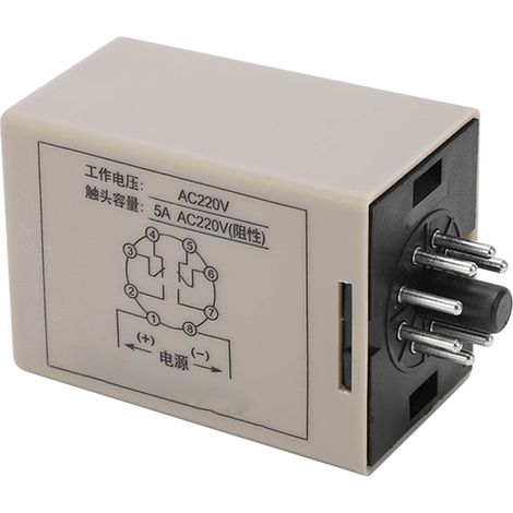 Relais de clignotant temporisé 8 broches 1S boucle infinie 5A AC 220V pour la commande de machines (1/5)