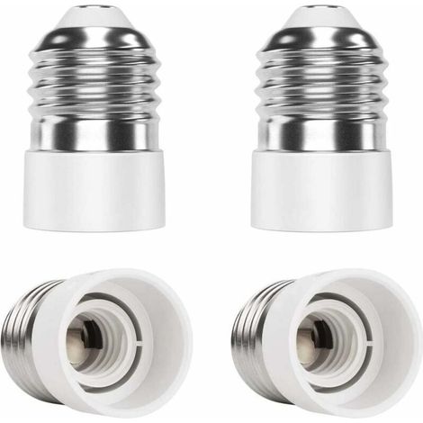 Adaptateur de douille E27 vers E14 (lot de 4) - Convertisseur de douille de haute qualité pour ampoules LED, incandescentes et fluocompactes STOL (1/5)