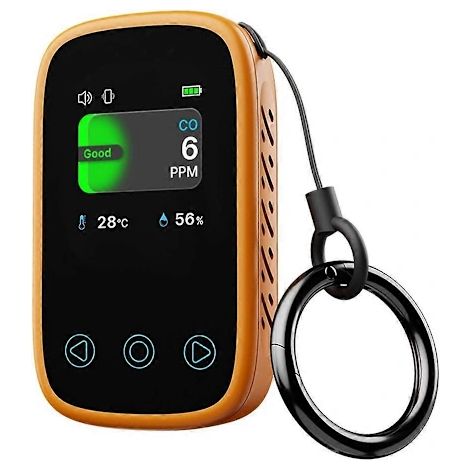 Détecteur de monoxyde de carbone portable, orange (1/5)
