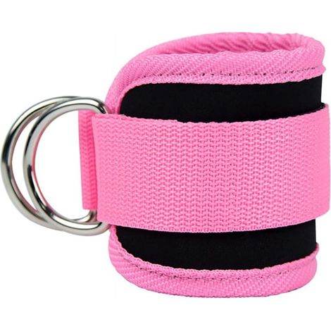 Ankle Strap - Neoprene Padded Adjustable Cable Machine Attachment - For Leg Extension Curl Hip Abduction - 1 Piece (1/5)