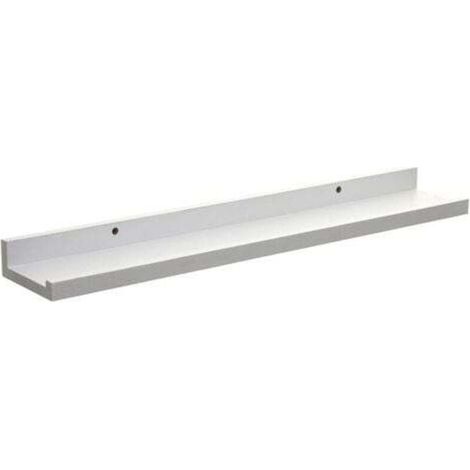 White frame-style shelf 58x10x4cm (1/4)