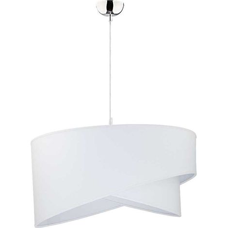 Hängelampe Weiß E27 Ø 45 cm Metall Modern Pendelleuchte