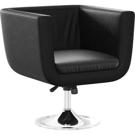 Barhocker Schwarz Kunstleder