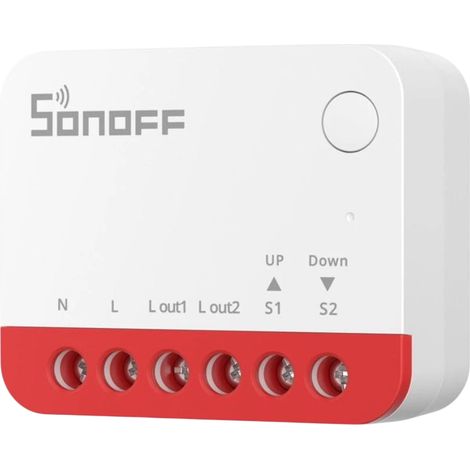 Interrupteur Zigbee pour volet roulant – Format mini – Contrôle en pourcentage – Répéteur Zigbee – Compatible Alexa et Google Assistant – Sonoff