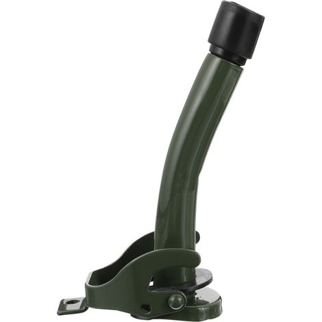 Accessorio con beccuccio in acciaio e silicone verde per serbatoi e taniche per auto. (1/2)