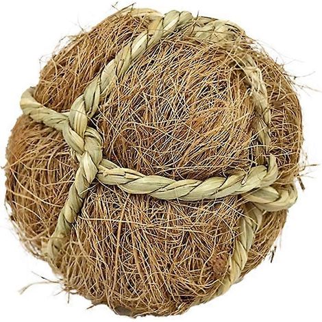 Hamster amusant animal jouet balle Natural Guinea Pig Woven Grass lapin Rolling I (1/5)