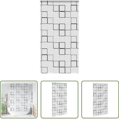 vidaXL Intimité salle de bain - Store enrouleur de douche avec cassette largeur du tissu 136 cm (1/5)