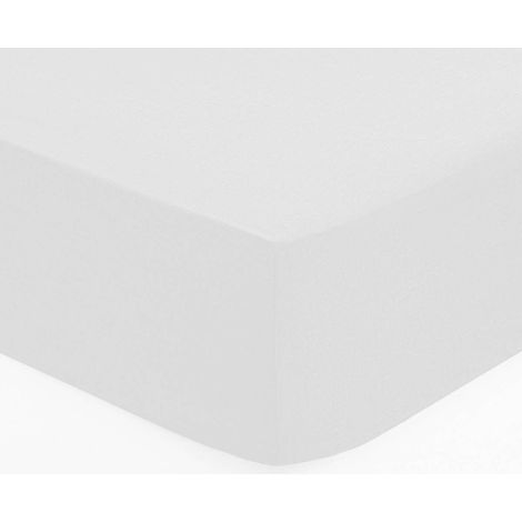 Lenzuolo teso carina in cotone bianco 90x190cm - Atmosphera créateur d'intérieur