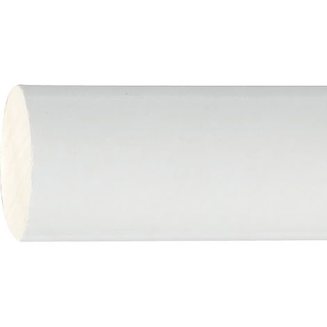 Barra Madera Lisa 1,8 Metros x 20 mm. blanco