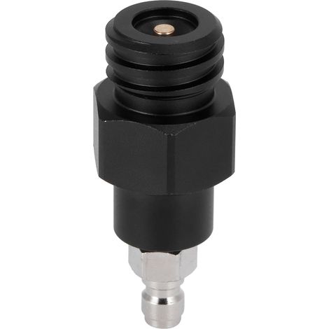 TR21-4 8mm CO2-Zylinderanschlussadapter, Schnellkupplungs-Außengewinde auf Außengewinde für Soda-Club-Tanks (Schwarz) (1/5)