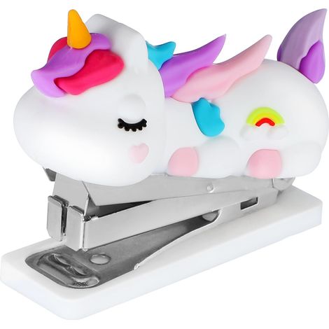 Agrafeuse Manuelle Mini Compacte Pour Bureau Et Maison Agrafeuse Mignonne Et Portable Idéale Pour École Et Étudiants De Bureau Pratique Avec Mécanisme À Ressort (1/5)