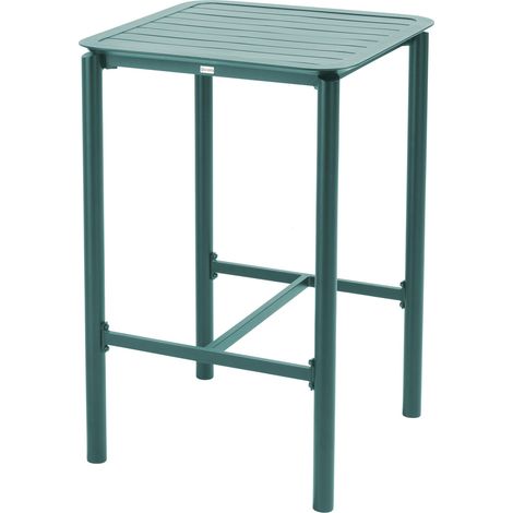Table haute de terrasse vert foncé