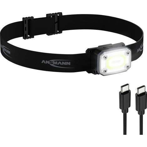 ANSMANN HD350R 2in1 Stirnlampe + Clip-Lampe mit COB- und Spot-LED (1/5)
